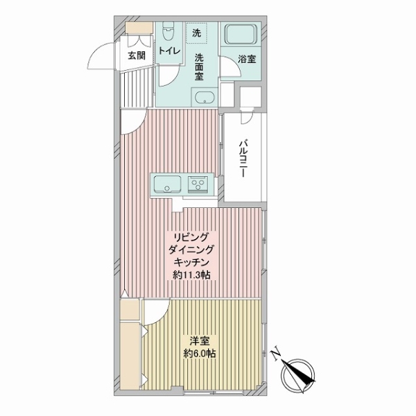 調布南コーポラスの間取図