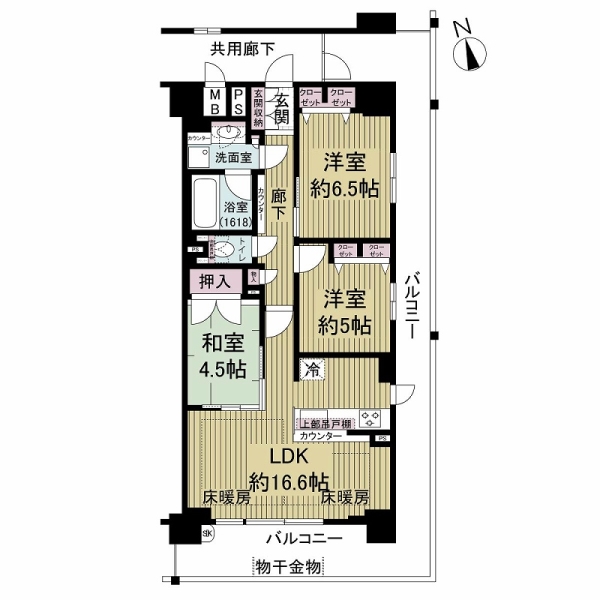 プレサンスロジェ西宮鳴尾の間取図
