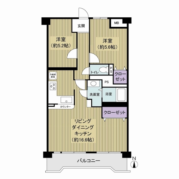 ヒューマンスクエア南柏の間取図