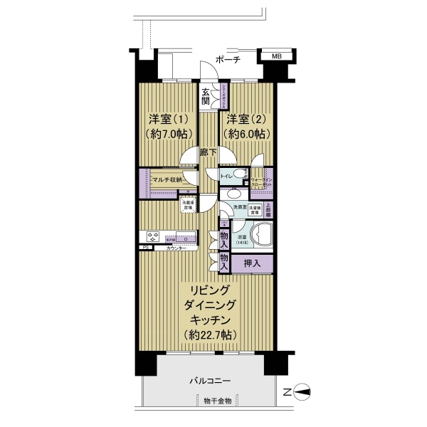 ソフィア松戸の間取図
