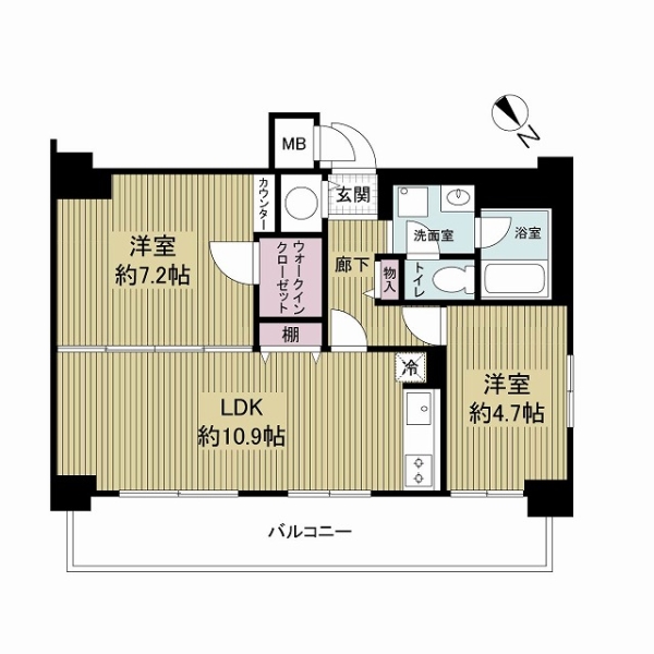 ネオハイツ南堀江の間取図