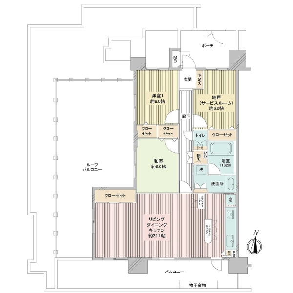 エンゼルコート新川崎の間取図