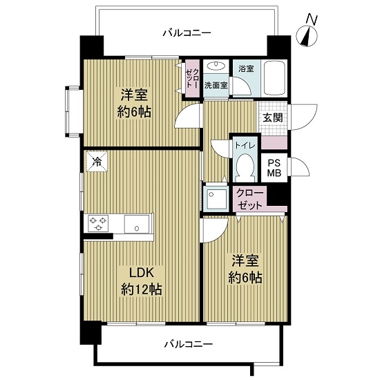 モンラヴィ六甲南の間取図