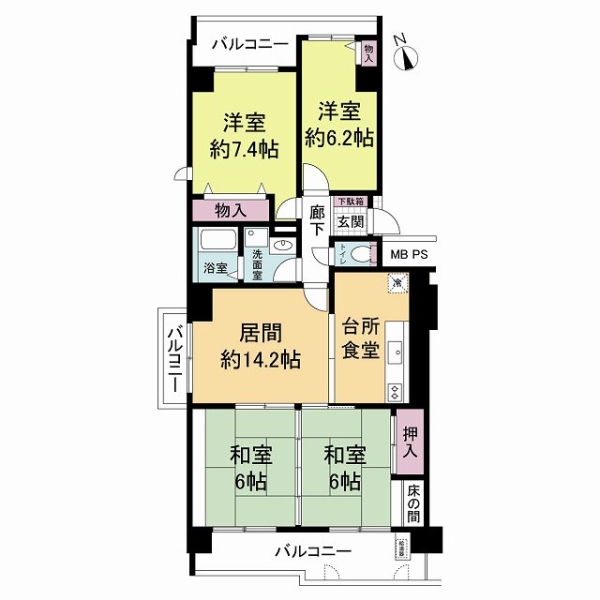 ドルミ武庫川の間取図