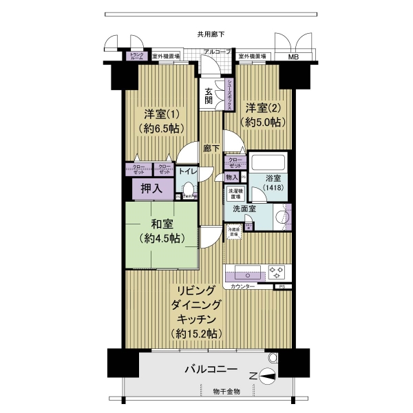 ザ・プレイス中百舌鳥WESTの間取図