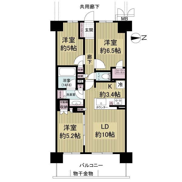エムズシティ神宮前の間取図