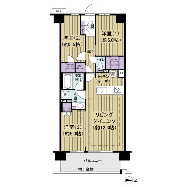 プレシス国分寺の間取図