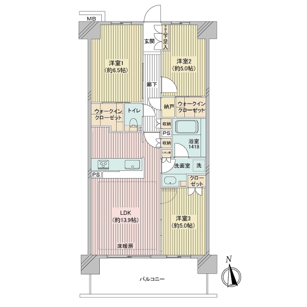ブランシエラ川口 The Airy Siteの間取図