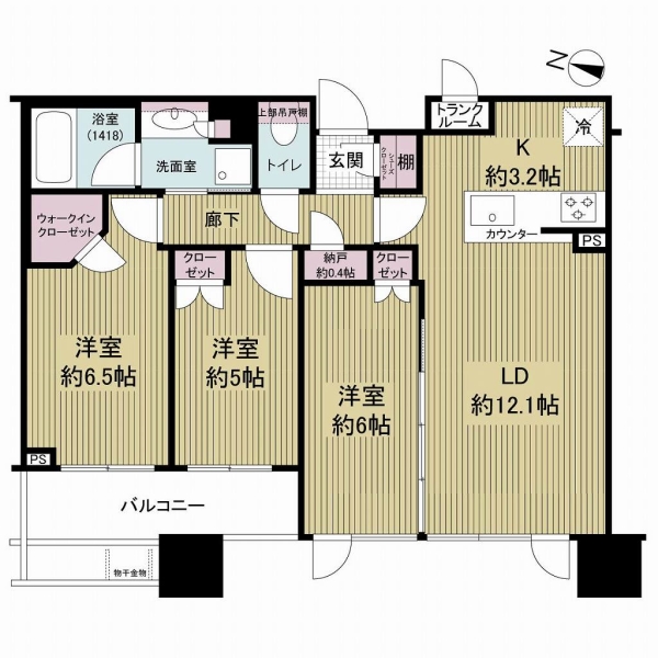 シティタワー大井町の間取図