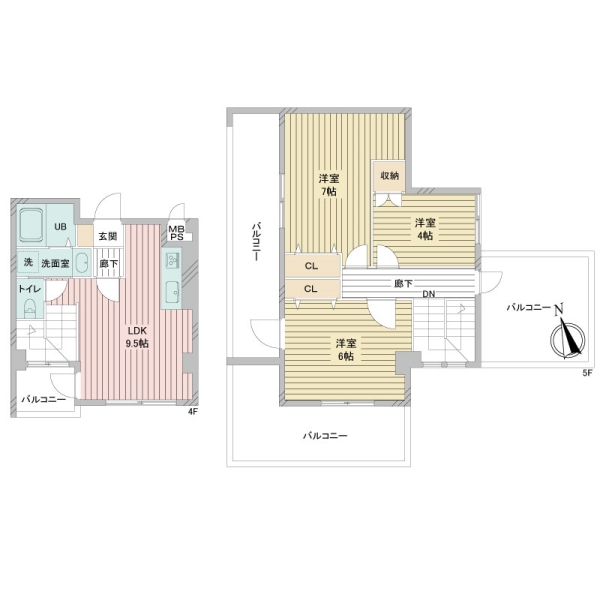コスモスマンション田無の間取図