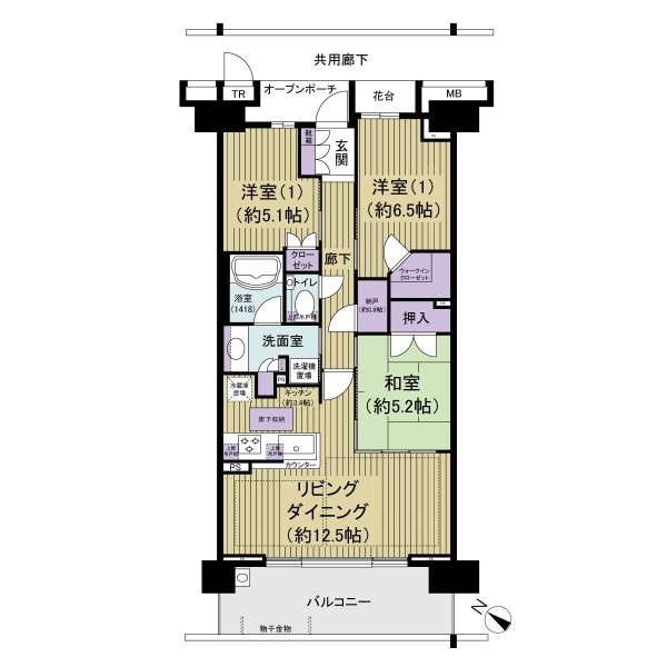 プラウド船橋一街区の間取図