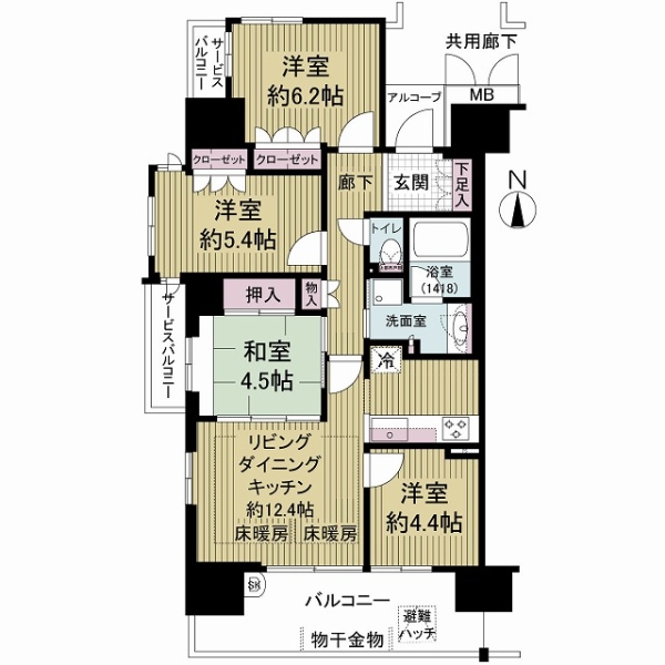 セントシティ東大阪の間取図