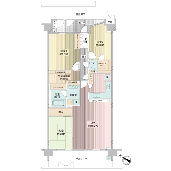 ソフィア戸塚アクアステージの間取図