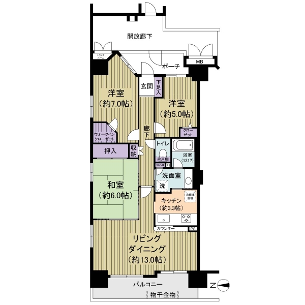 ジースクエアの間取図
