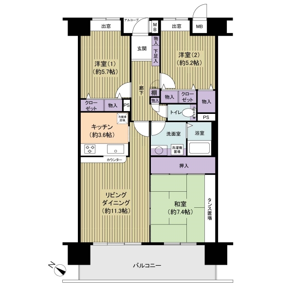 さくらマンション小松川の間取図