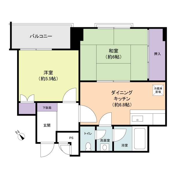 ワコー王子マンションの間取図