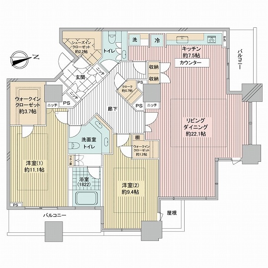 シティタワー高輪の間取図