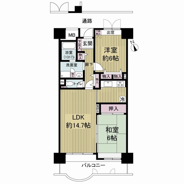 メイプルパーク・スクエア東弐番街の間取図