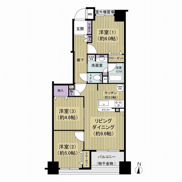 デュオシティ木場公園の間取図
