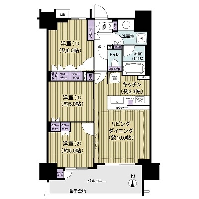ウエリス南千住の間取図