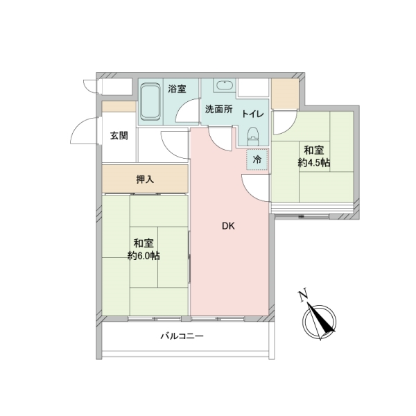 ベルメイゾン浜町の間取図