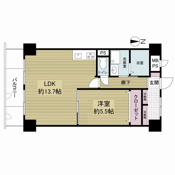 トーカンマンション東梅田の間取図