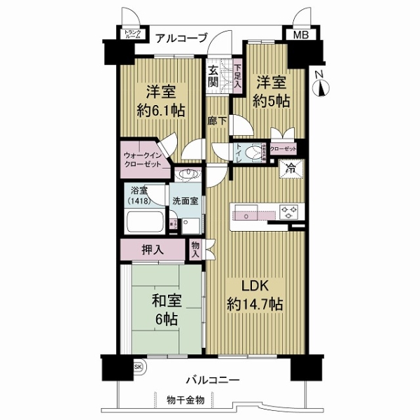パークオアシスの間取図