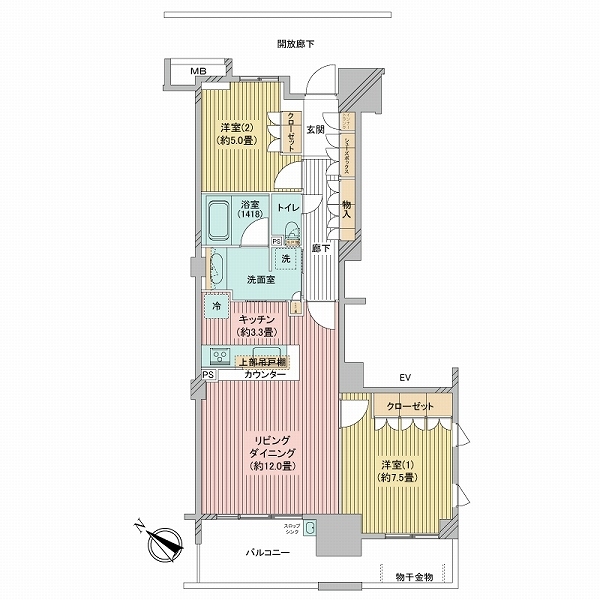 スターコート豊洲の間取図