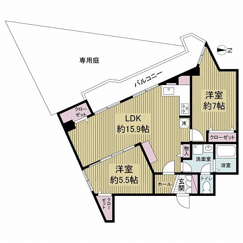 シャトーメルヘンの間取図