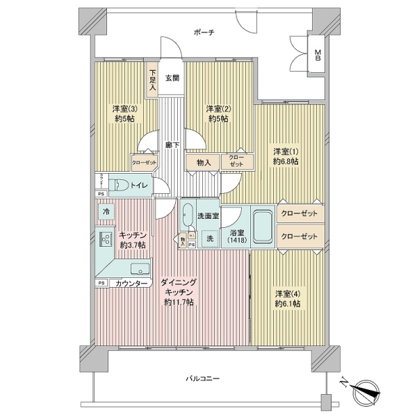 ブラウトリエの間取図