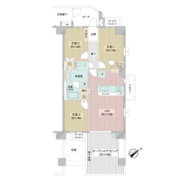 ルネサンス戸塚テラスの間取図