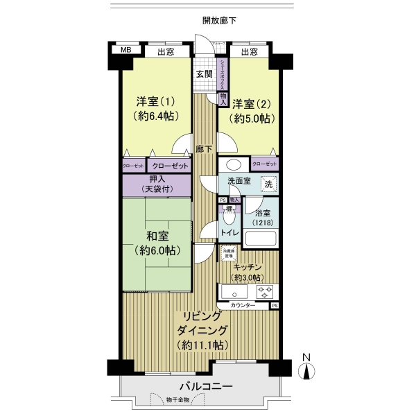 チサンマンション戸田の間取図