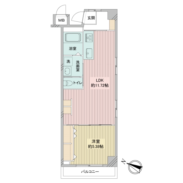 日生戸越マンションの間取図