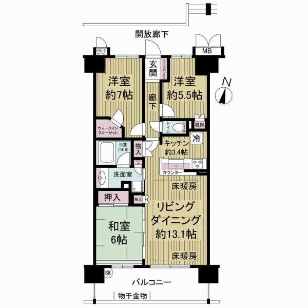 守山スイートプレイス　ブライトレジデンスの間取図