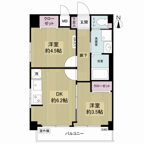 豊栄マンションの間取図