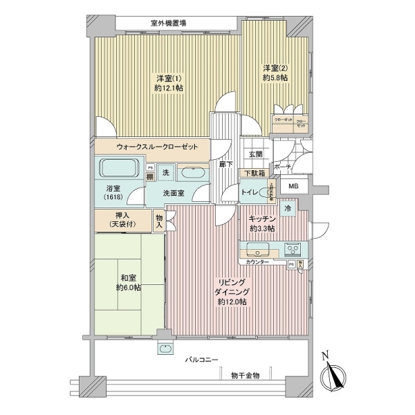 ノブレス新百合ヶ丘フォレストハウスの間取図