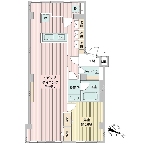 池田山ロイヤルマンションの間取図
