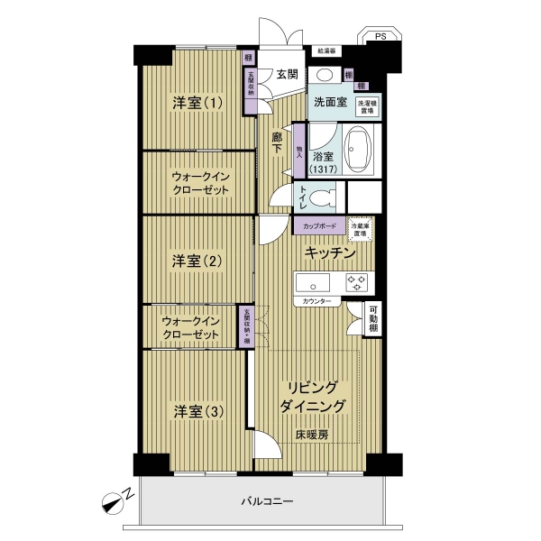 コンドミニアム葛西の間取図
