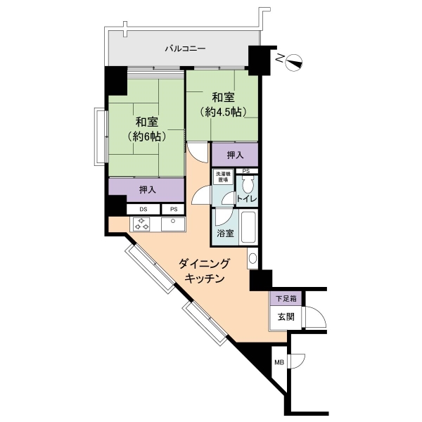 ダイヤリッジ常盤平の間取図
