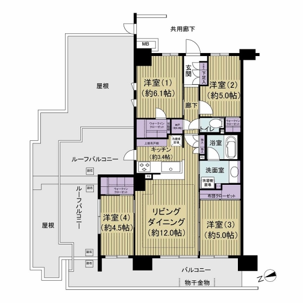 ルネ稲毛東パーク・ザ・レジデンスの間取図