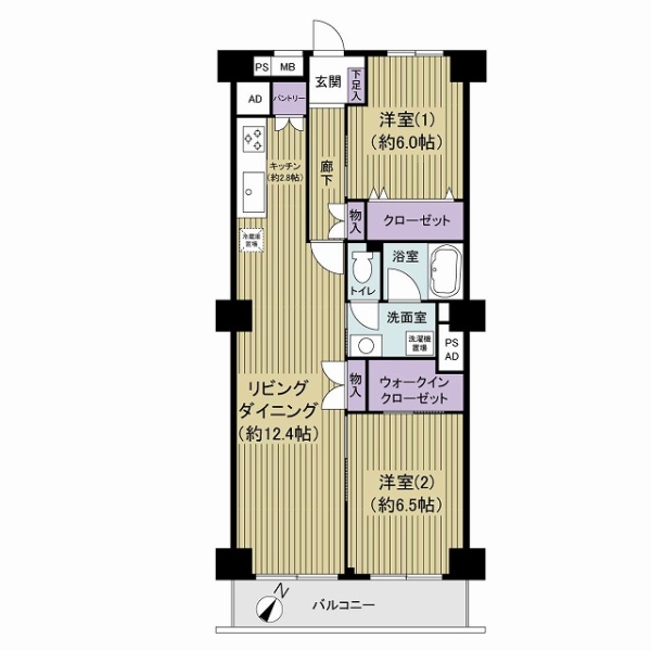 ルネ行徳の間取図