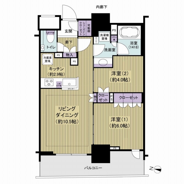 エクセレントザタワーの間取図
