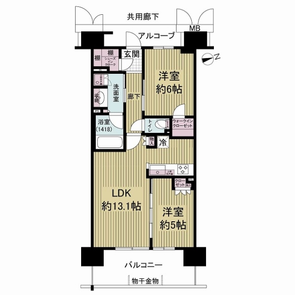 ブランズシティ天神橋筋六丁目の間取図