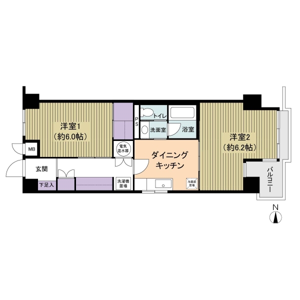 ライオンズマンション亀戸の間取図