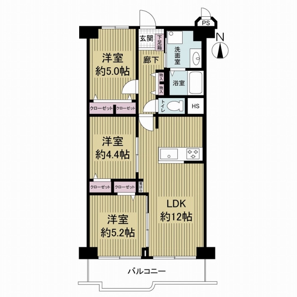 イトーピア鶴見の間取図