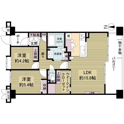 シャルマンフジビルト・モアー北田辺駅前・並木通りの間取図