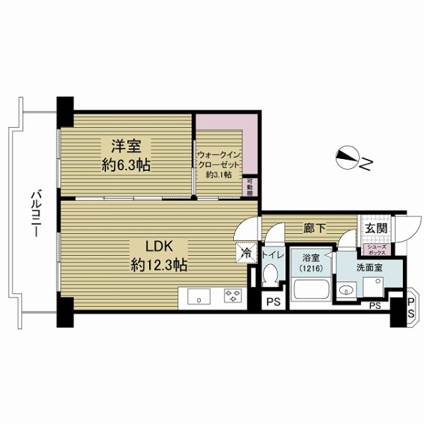 レック北梅田の間取図