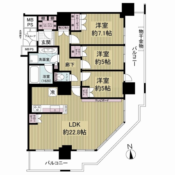 セントプレイスタワーの間取図