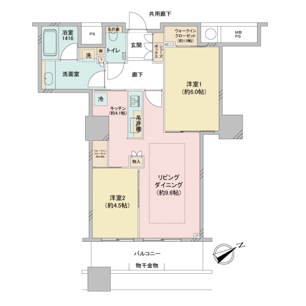 ザ・パークハウス西新宿タワー６０の間取図