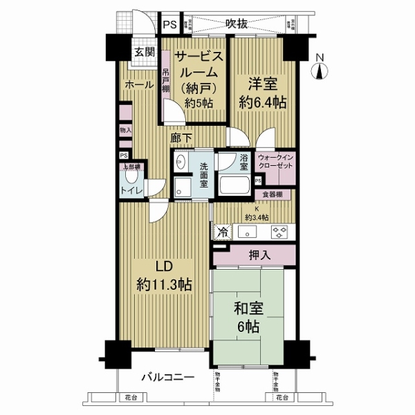 コスモシティ千林大宮の間取図